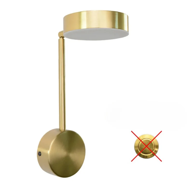 Elegant LED-væglampe med 360° justerbart lys
