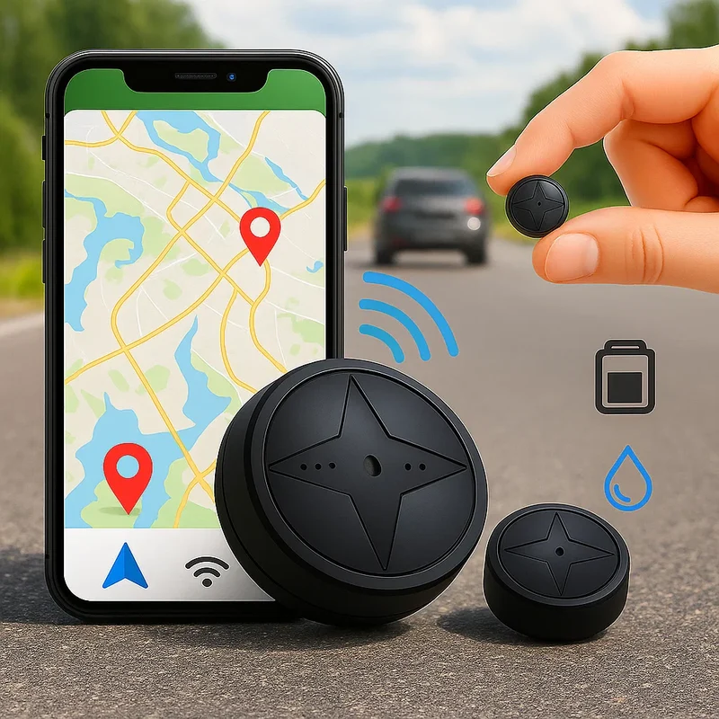 Bil GPS Tracker med Magnetisk Montering og Realtidsovervågning
