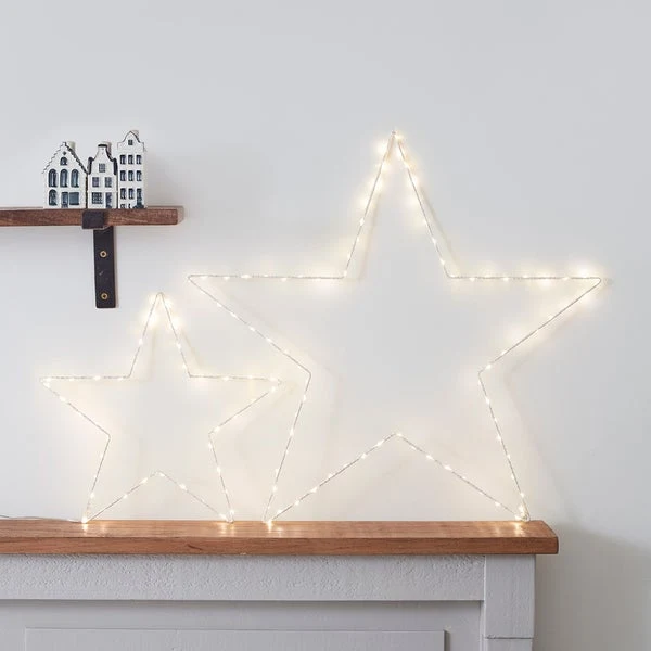 Elegant Stjerne Dekoration med Micro LED og Timer