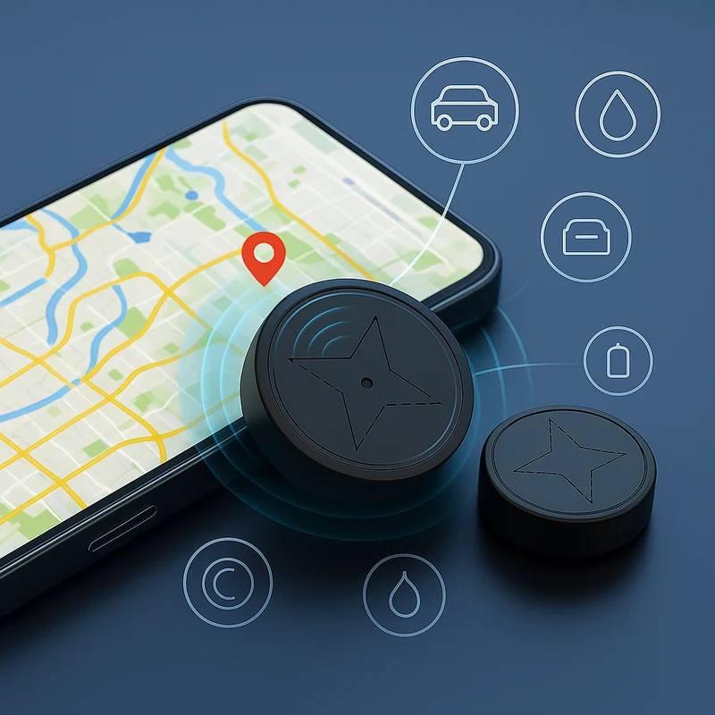 Diskret GPS Tracker til Biler med Magnetisk Montering