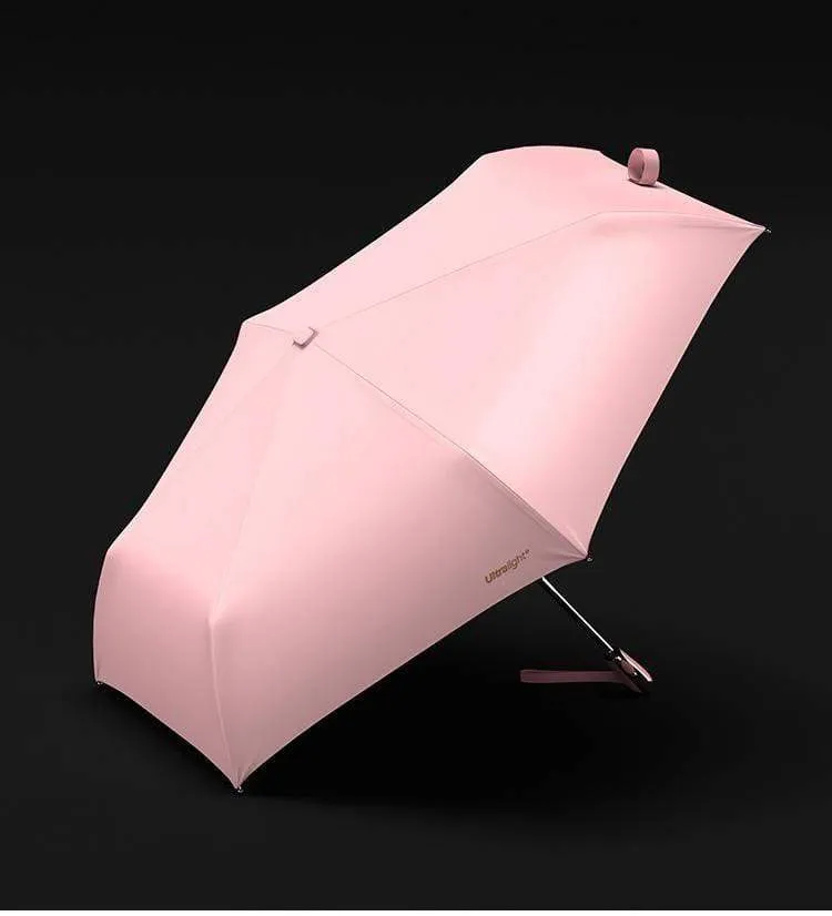 Foldbar Vind- og UV-beskyttende Paraply i Pink