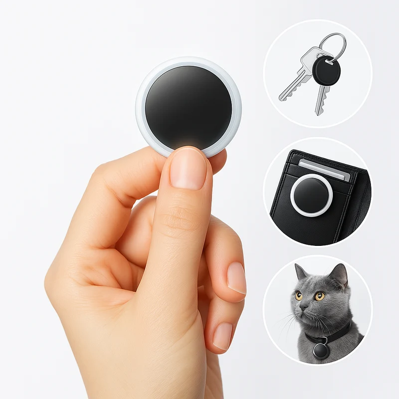 Mini GPS Tracker til Nøgler - Øjeblikkelig Lokalisering