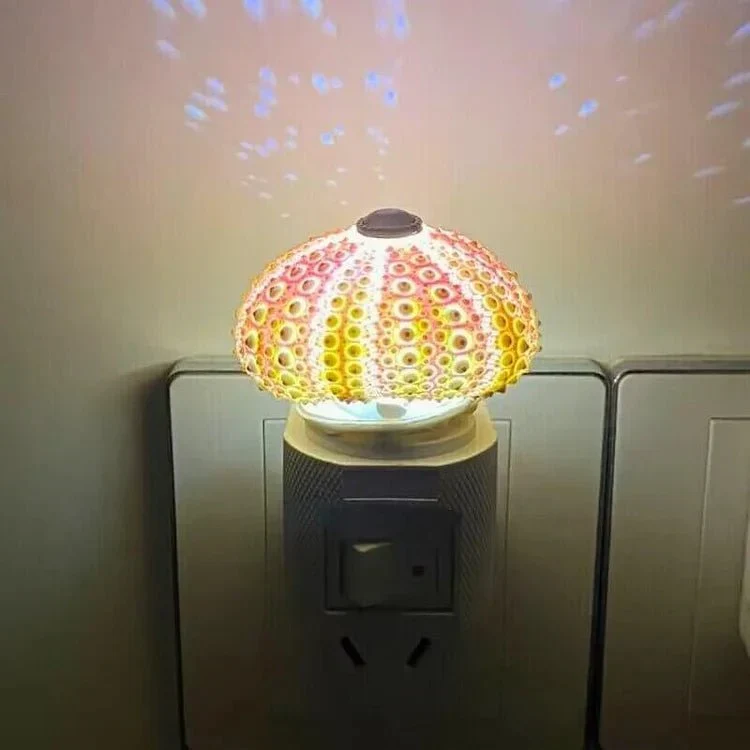 Mini Bordlampe med Unik Søpindsvin Dekoration