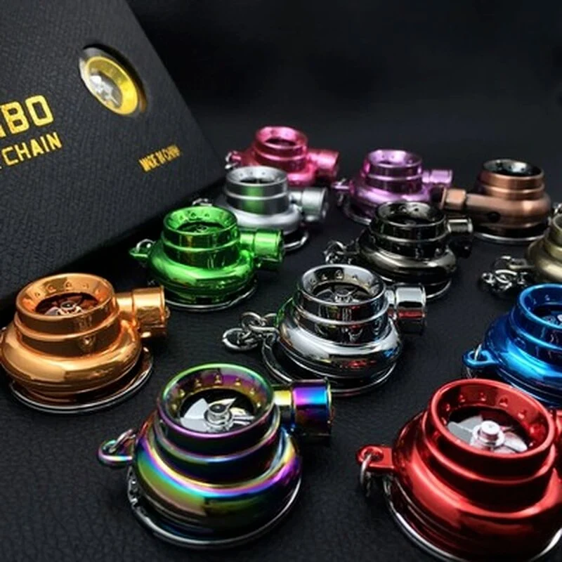 Mini Turbo Fan Nøglering Lommelygte