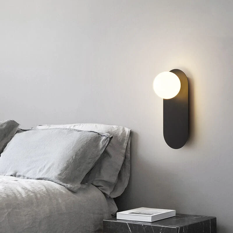 Elegant Væglampe i Glas og Metal - Moderne Design