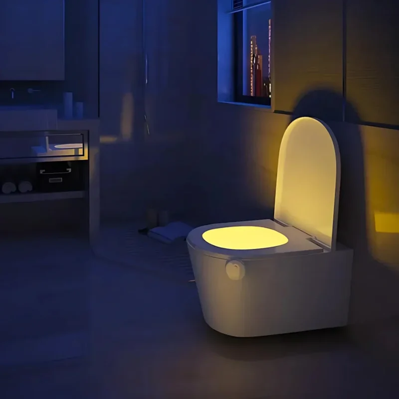 Automatisk LED Natlys til Toilet med Bevægelsessensor