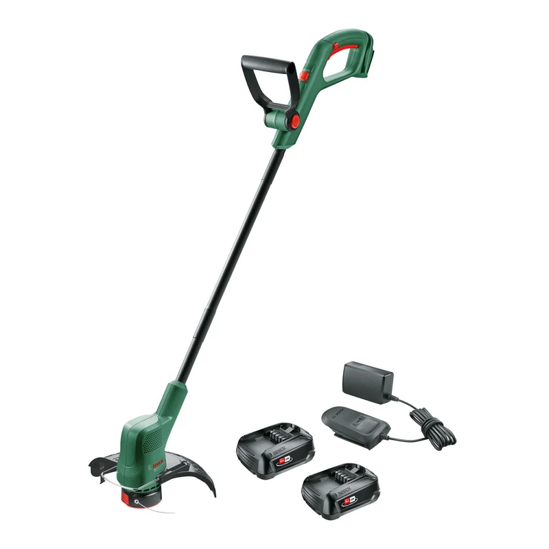 Bosch EasyGrassCut 18V-260 Cordless Grass Trimmer with 2x 2.0Ah Batteries and Charger