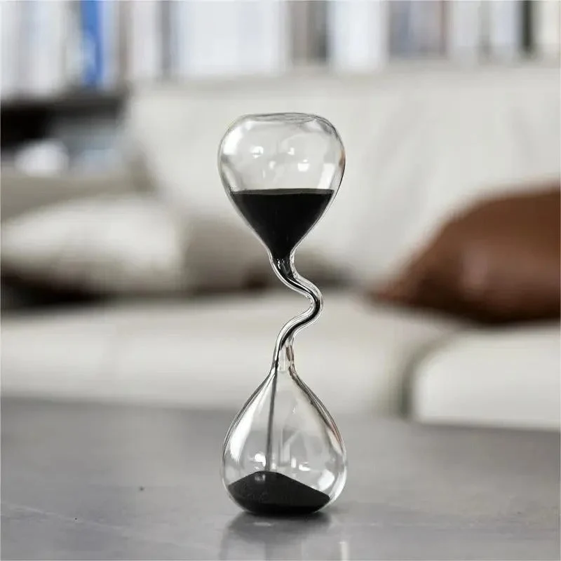 Stilfuldt Timeglas: Sort Elegance & Beroligende Design
