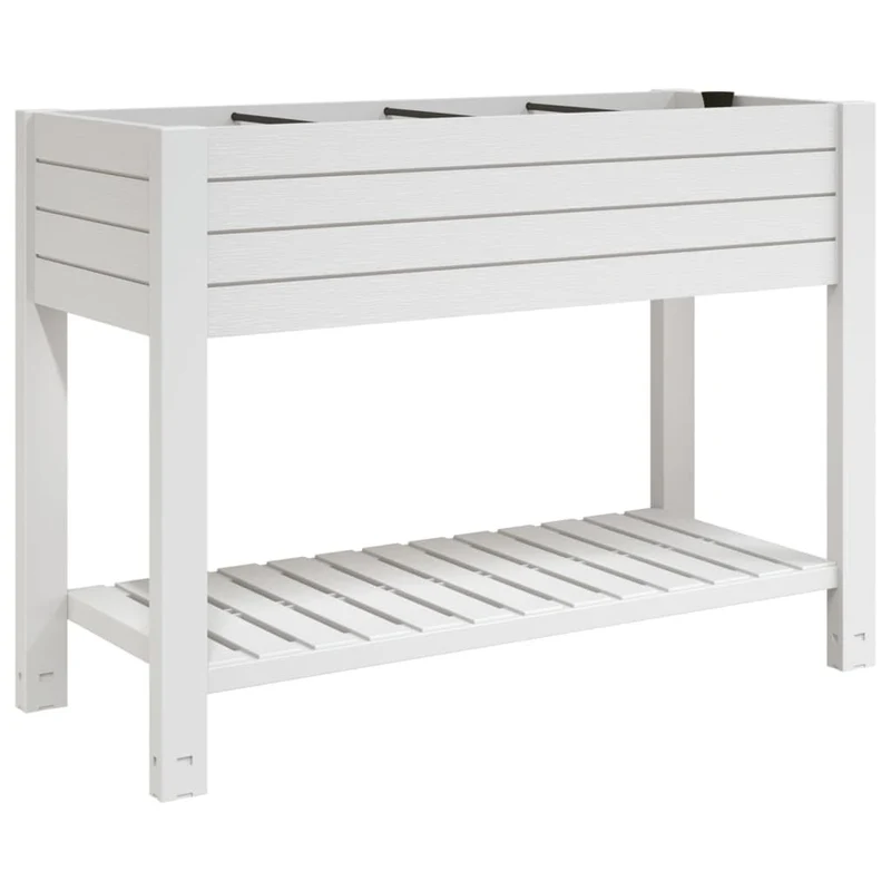 vidaXL Raised Garden Bed White 110x45x79 cm Polypropylene