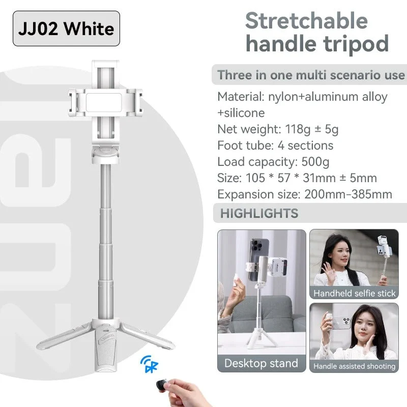 Stabil Selfie Stang med Tripod – Perfekte Billeder Hver Gang