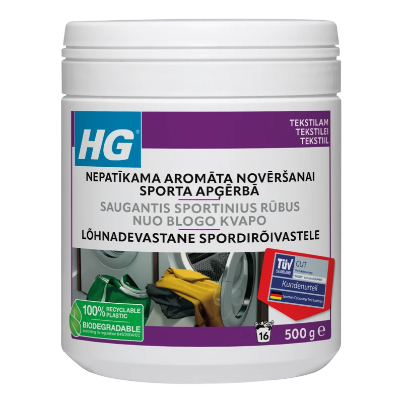 HG for dispelling unpleasant odours in sports clothing - 500 g