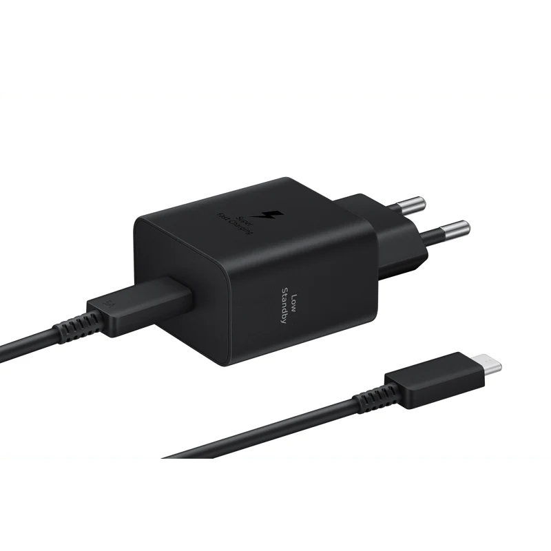 Samsung 45W Wall Charger and USB-C to USB-C Cable, Black