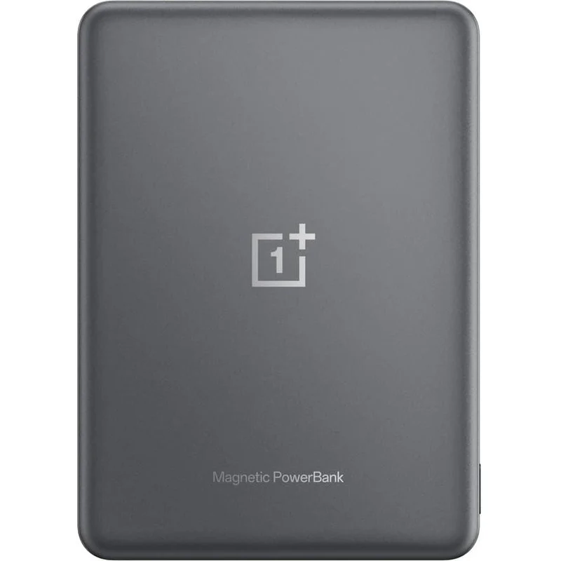 OnePlus Slim Wireless and Magnetic Power Bank, 5000 mAh, Gray