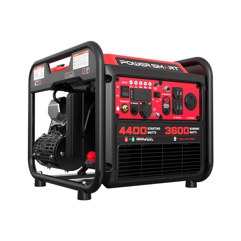 4400W/4000W Gasoline/Propane Duel Fuel Inverter Generator w/ CO Alert MB5040DC-W