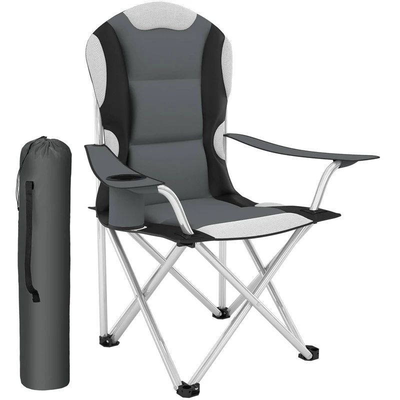 Camping Chair, Grey-black