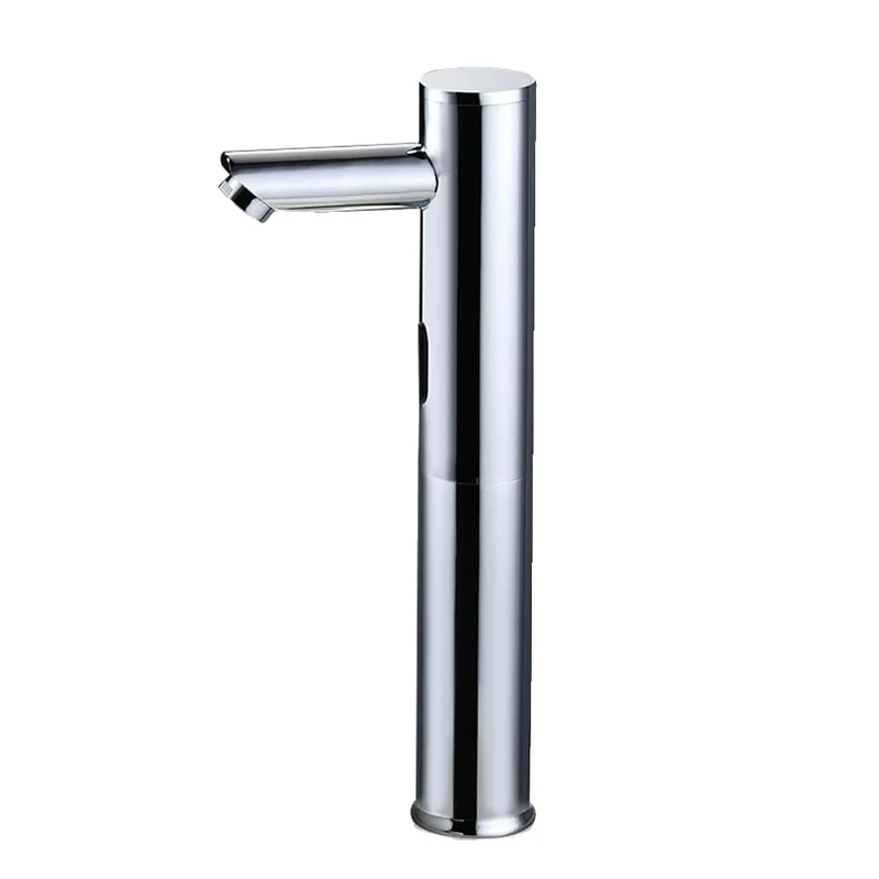 Automatic Touchless Faucet, Deck-Mounted Sensor, Modern Design, Silver