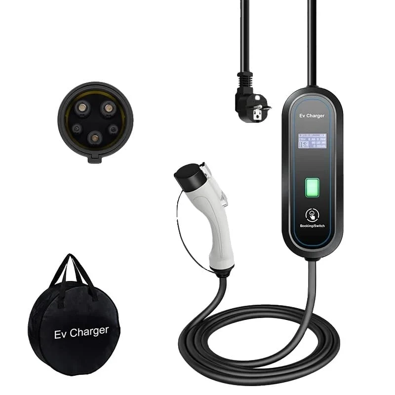 Portable EV Charger, 3500W Output, Adjustable Charging Power, 16A 3.5kW Type 1