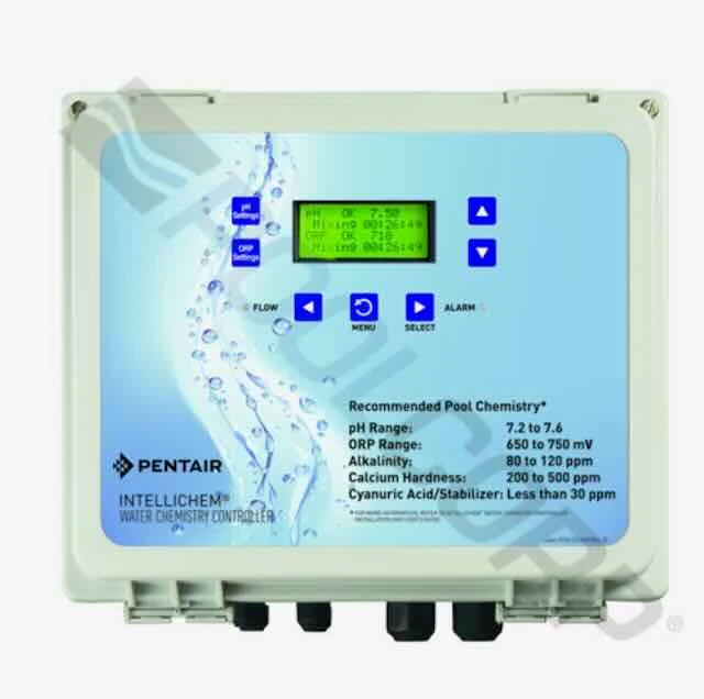 PENTAIR IntelliChem Controller with Acid & Chlorine Tanks & Mounted Pumps