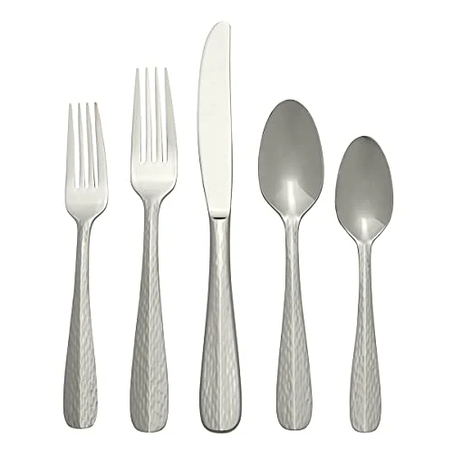Oneida Vulcan 20 Piece Fine Flatware Set, Service for 4, 18/0 Stainless Steel