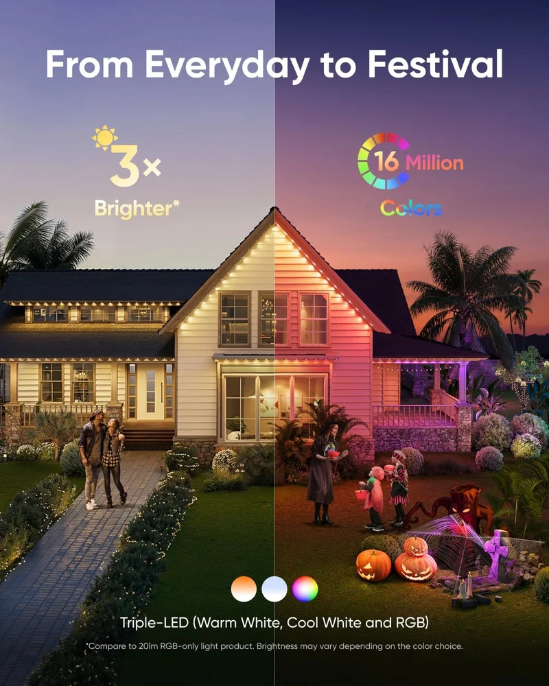 Eufy Permanent Outdoor Light Kit 100-ft