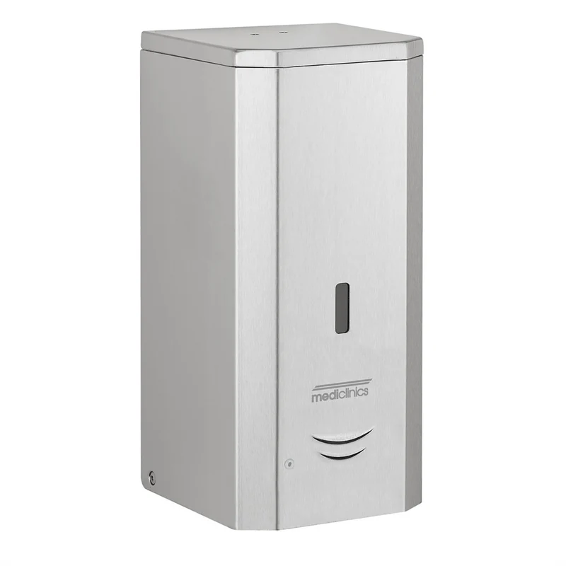 MEDICLINICS DJ0037ACS surface automatic liquid soap dispenser - satin finish, 1L