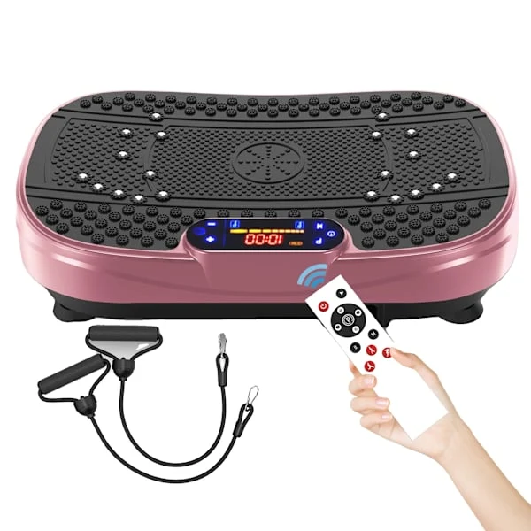 Vibration Exercise Machine, Adjustable Speed, Full Body, Red