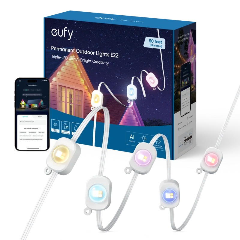 Eufy Permanent Outdoor Light Kit 50-ft