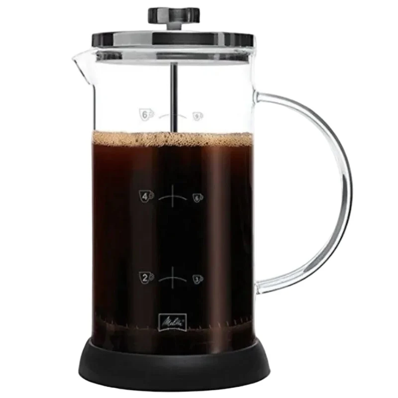 MELITTA FRENCH PRESS STANDART 8 cup coffee maker - black/silver