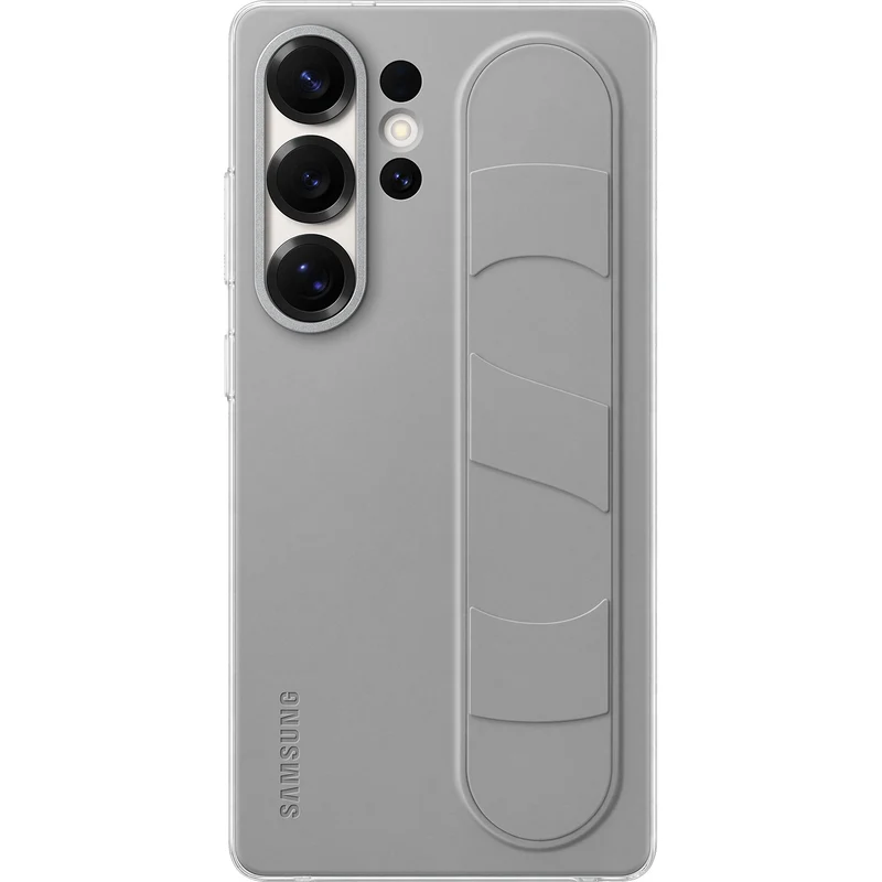 Samsung S25 Ultra Standing Grip Case, Gray/Mint