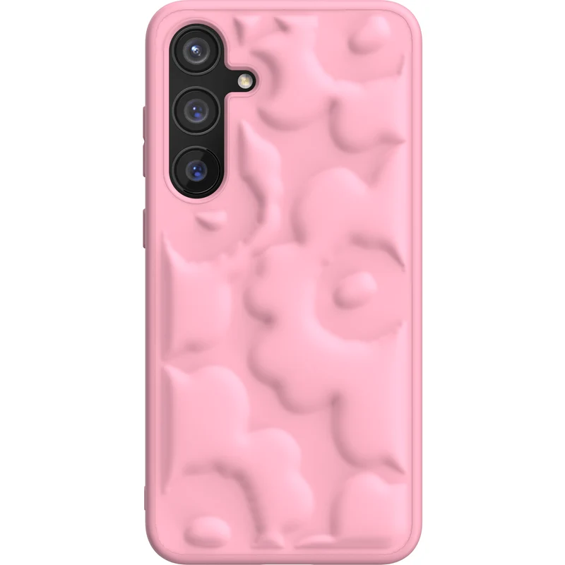 Samsung x Marimekko Embossed Case, Samsung Galaxy S24+, Pink