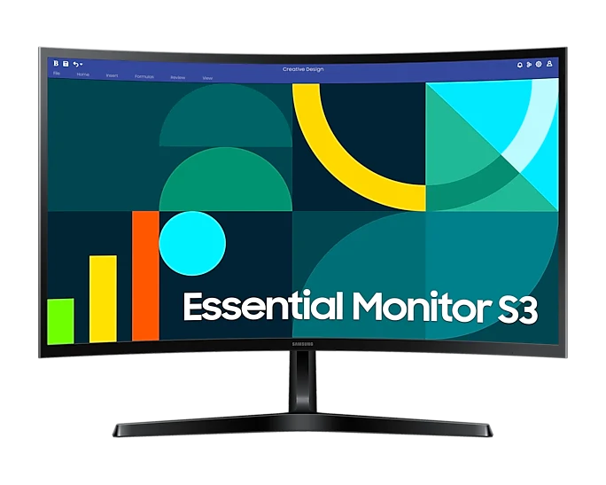 Samsung 27" Essential Monitor S3 (S36GD) FHD 100 Hz Curved