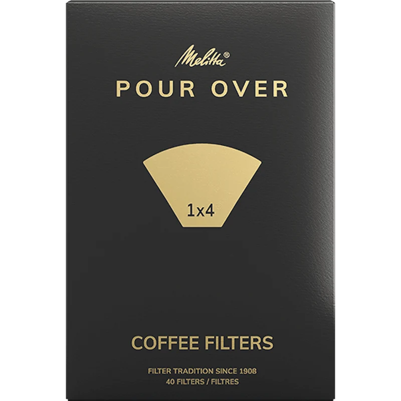 MELITTA POUR OVER 1X4/40 coffee filters - white