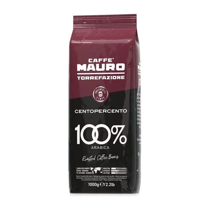 MAURO CENTOPERCENTO Coffee Beans – 1 kg