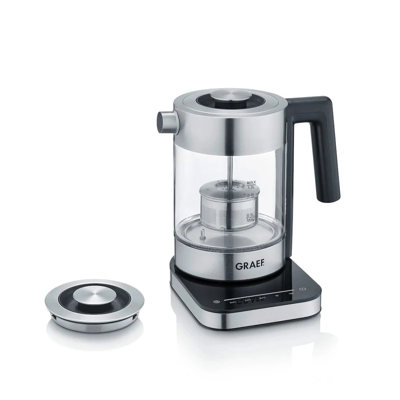 GRAEF WK350 Glass Kettle – Transparent / Silver