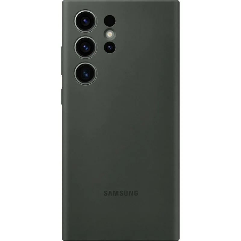 Samsung Galaxy S23 Ultra Silicone Cover Khaki Green
