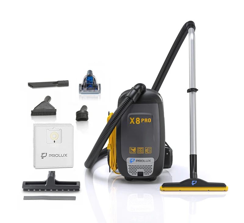 Prolux X8 Pro Commercial Backpack Vacuum w/ Deluxe 1 1/2" Tool Kit
