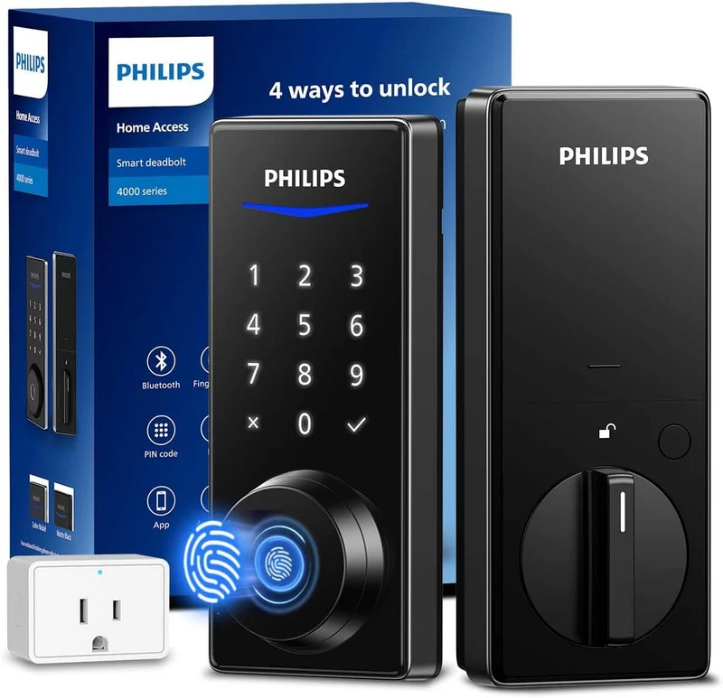 Philips Wi-Fi Bluetooth Smart Deadbolt Door Lock - DDL240X-1HBG