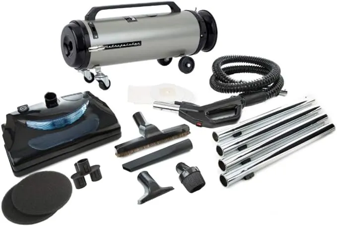 Metrovac PROFESSIONAL EVOLUTION W/ ELECTRIC POWER NOZZLE COMPACT CANISTER VAC
