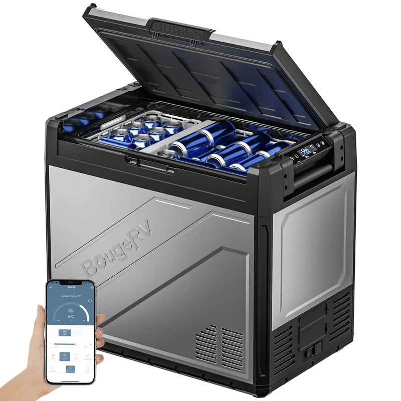 BougeRV Rocky 81QT Dual Zone 12V Portable Fridge