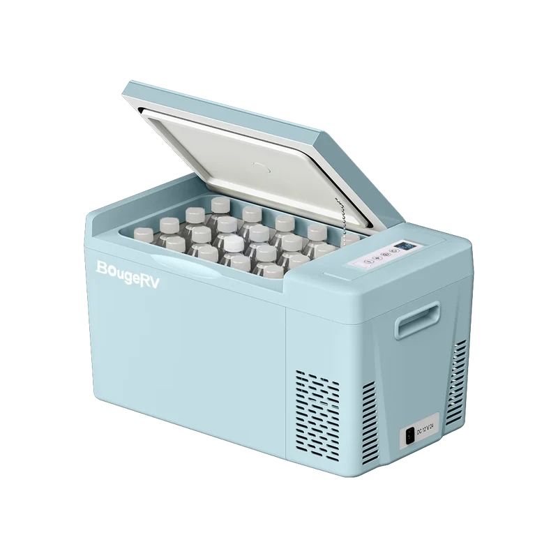 BougeRV 12V 23 Quart Mint Green Mini Fridge