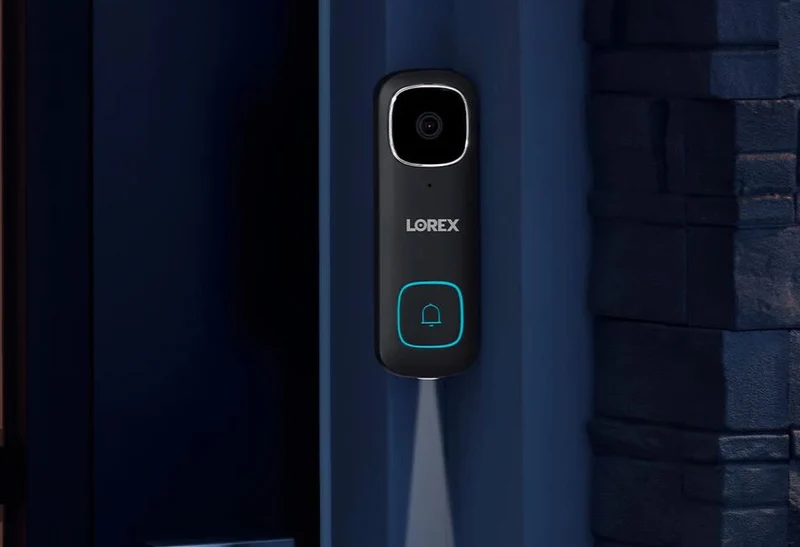 Lorex B451AJDB-E 2K QHD Wired Smart Video Doorbell with Person Detection