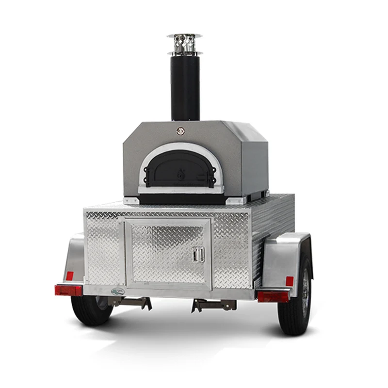 Chicago Brick Oven - CBO 750 Tailgater | Wood Fired Pizza Oven Trailer | 38" X 28" cooking surface | 2-3 - 10" pizzas at a time | 50-60 pizzas an hour