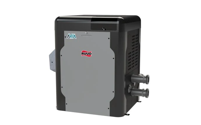 RUUD AVIA 399K BTU Liquid Propane Pool & Spa Heater – Low NOx & WiFi Enabled (P-D404A-EP-C)