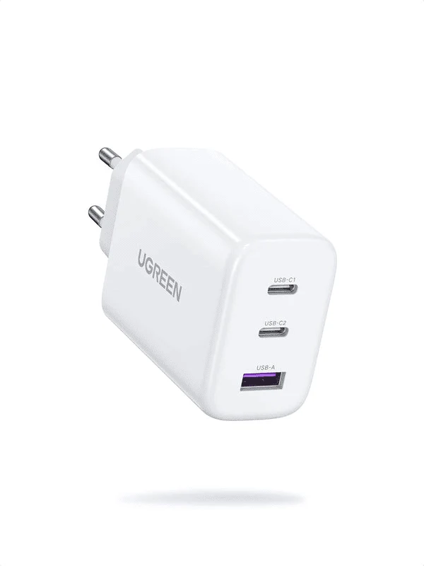 Outlet - UGREEN Nexode 65W 3-Port PD GaN Fast Charger EU (White)