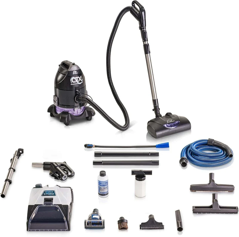 Prolux CTX Elite Water Filtration Canister Vacuum with Shampooer Kit