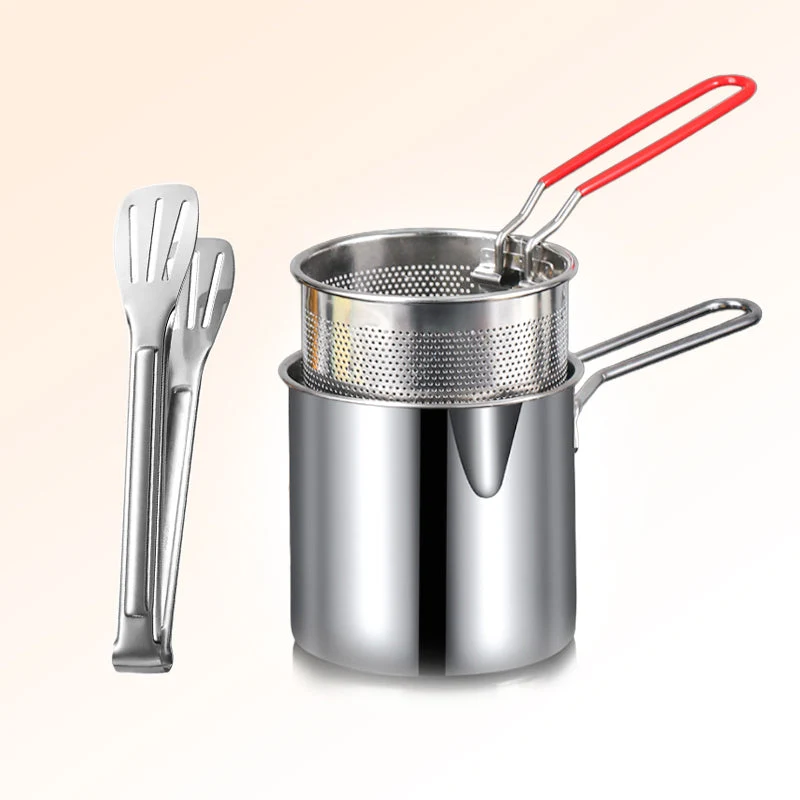 🔥 HETT ERBJUDANDE – 50 % RABATT! Multifunktionell stekpanna i 304 rostfritt stål – fritera, steka, koka och stuva i en och samma gryta 🍳🍟