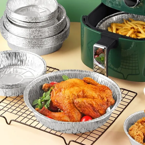 50 % RABATT🥡Oljetät aluminiumfolie-plåtburk