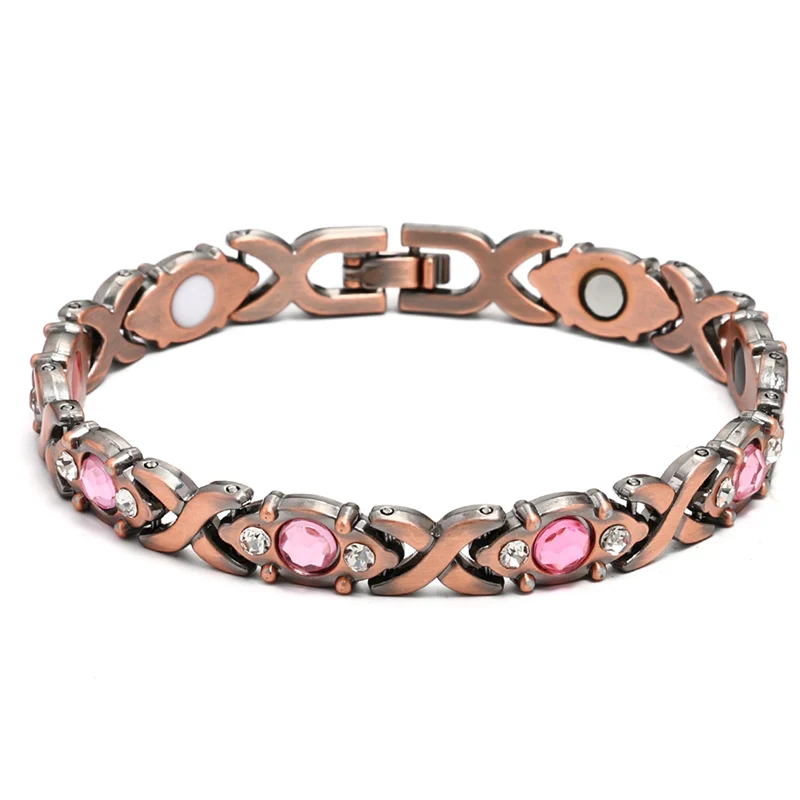 Elegant justerbart armband med strass för kvinnor