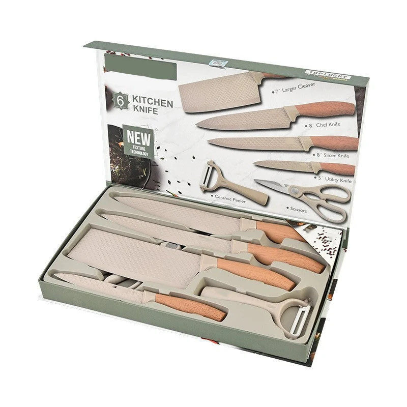 6-Delar Non-Stick Knivset