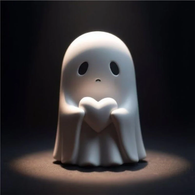 Söt spökfigur för dekoration till Halloween